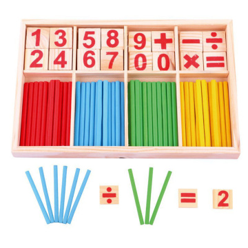 Wooden Numbers Letter Counting Sticks Mathematical Intelligence Stick Building Blocks Wooden Number Cards And Counting Rods #10