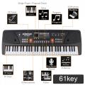 Electronic Organ 37/49/61 Keys Electronic Keyboard Piano Digital Music Key Board Microphone Children Gift Musical Enlightenment