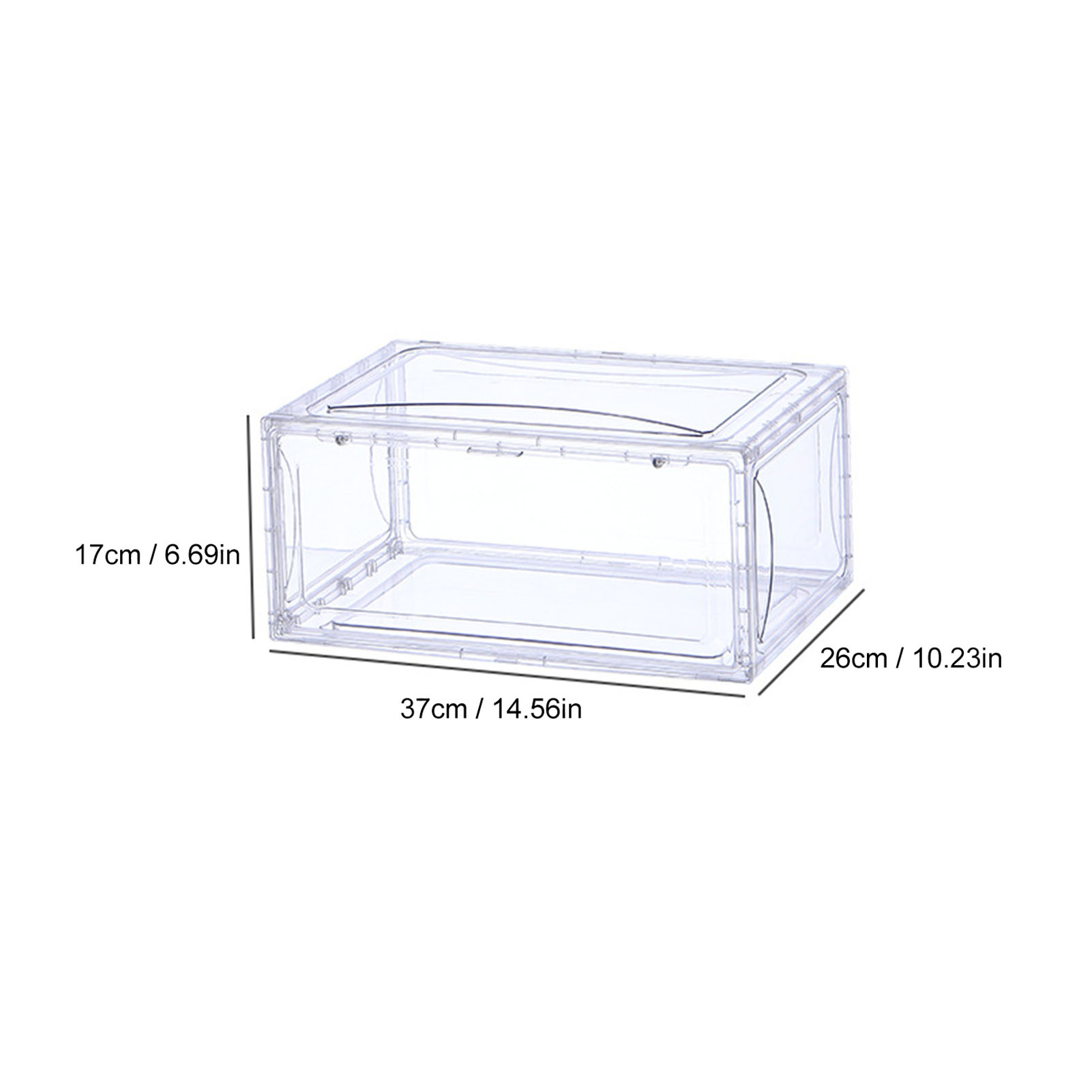 Shoes Storage Box Shoes Display Holder Magnetic Type Eco-friendly Transparent Cabinet Sneaker Case For Home Shoes Collector