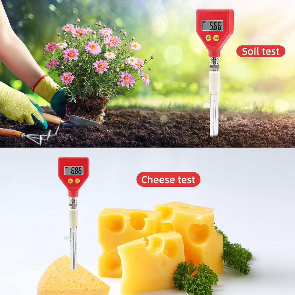 Digital Water Acidity Tester Soil pH Meter Tester for Plants Flowers Vegetable Food