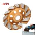 100mm/4inch 8 Holes HGS Segment Grinding Wheel Diamond Grind Cup Disc Concrete Granite Stone Grinder DIY Power Tool Ceramics