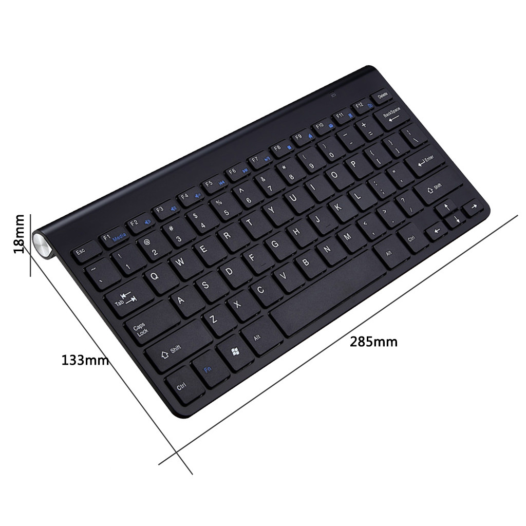 Ultra Slim Wireless Keyboard and Mouse Combo with USB Nano Receiver