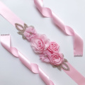 Fashion Wedding Belts Flower Satin Dress Belt Bridal Ribbon Sash Accessories for Party Bridesmaid Girdle