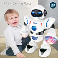 Newest Space Dazzling Music Robot Shiny Educational Toys Electronic Walking Dancing Smart Space Robot Kids Music Robot Toys