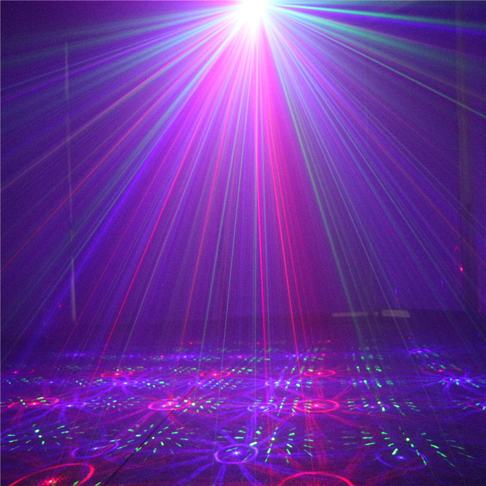 ALIEN 300mW RGB Stage Lighting Effect DJ Disco Party Home Wedding Laser Projector Light Xmas Remote Laser System Show Lights