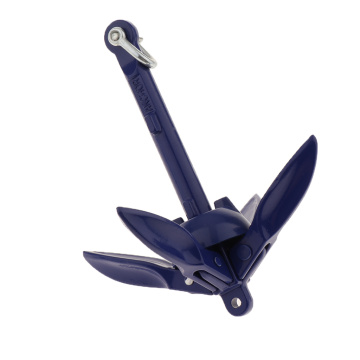 Blue Folding Grapnel Anchor Folding Grapnel Anchor 0.24kg 1.5lb Kayak Anchor