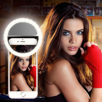 Selfie LED Ring Fill Light Portable Mobile Phone 36 LEDS Selfie Lamp 3 levels Lighting Luminous Ring Clip For All Cell Phones