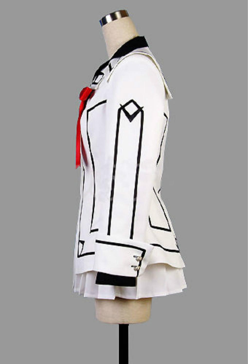 Vampire Knight Cosplay Costume Yuki or Black Womens Cross White Dress uniform