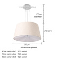 fabric cloth cover pendant lights rural modern suspended hanging light sitting reading living dining room fabric pendant lamp