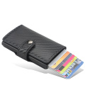 New 2020 Credit Card Holder Wallet Men Women Metal RFID Vintage Aluminium Bag Crazy Horse PU Leather Bank Cardholder Case