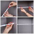 NEW Useful Extendable Spring Telescopic Net Voile Tension Curtain Rail Loaded Pole Rod Adjustable