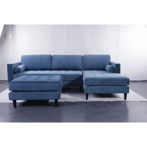 Sven cascadia blue right sectional sofa