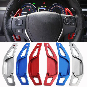 Car Shifters Gear Shift Steering Wheel DSG Steering Wheel Paddle Extension Shift Cover For Toyota Corolla Camry RAV4 Zelas Mark