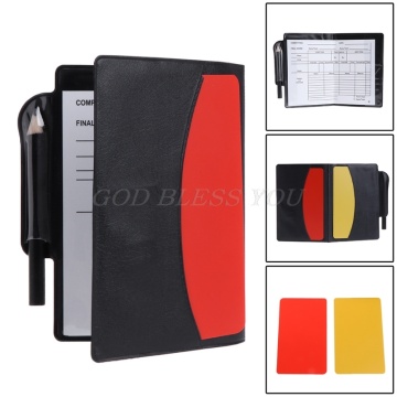 New Sport Football Soccer Referee Wallet Notebook with Red Card and Yellow Card Team Sports Soccer Entertainment Drop Shipping