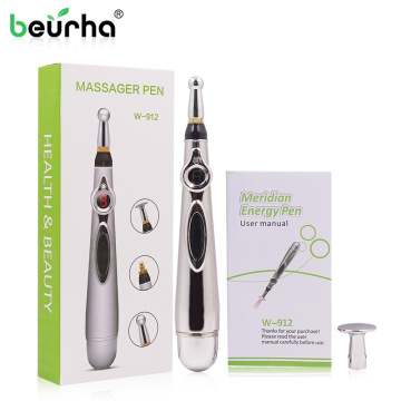 Electronic Acupuncture Pen Electric Meridians Laser Therapy Heal Massage Pen Meridian Energy Pen Magnet Heal Relief Pain Tools