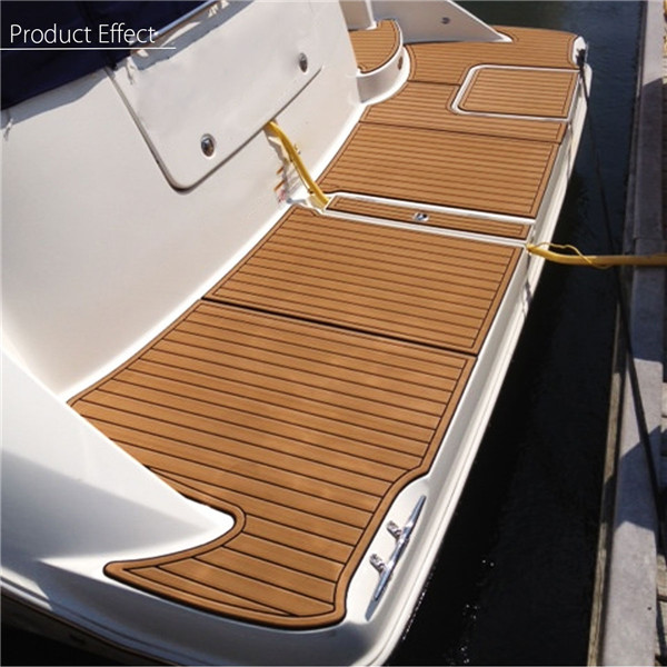 1 Roll 3000x900mm 6mm Self-Adhesive EVA Foam Boat Yacht RV Caravan Marine Flooring Faux Teak Boat Decking Sheet Floor Decor Mat