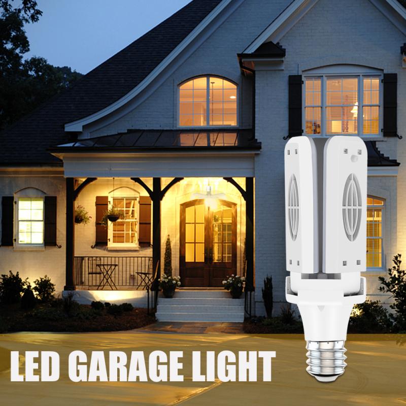 LED Garage Light Foldable Deformable Ceiling Lights Super Bright Industrial Lighting For Home Warehouse Workshop 30/40W E26 Lamp
