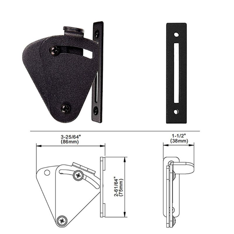 Sliding Barn Door Latch Lock Work for Pocket Doors Garage and Shed Wood Gates F3ME