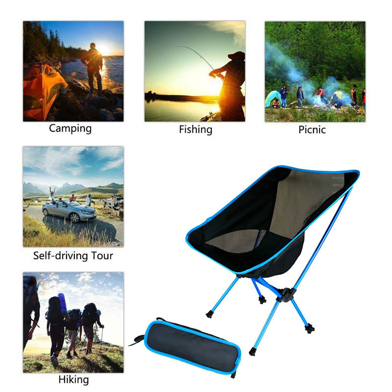 Ultralight Folding Camping Chair Fishing Picnic Chair BBQ Hiking Chair Outdoor Tools Travel Foldable Beach Seat Chair стул