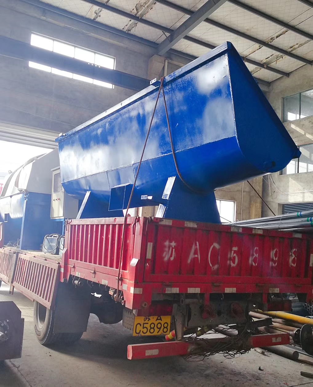 Sand and gravel separator shipment