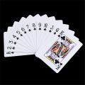 High Quality PVC Waterproof Playing Cards Wearproof Plastic Poker Bar Party Board Game White Card Magic Poker Props