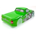 2pcs for 1/10 RC Car Venom T-10 PVC Painted Body Shell Pick Up Truck Width 205mm Wheelbase 255mm - Green & Red