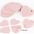 100pcs/pack Price Label Pink Heart Shape Garment labels Kraft Paper Card Wedding Favour Gift Tag DIY Tag Party Favor 4.3*4.3cm