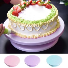 Cake Turntable Rotating DIY Cake Turntable Platform Cupcake Swivel Plate Cake Base Kitchen Tools Cake Decorating Baking Tools