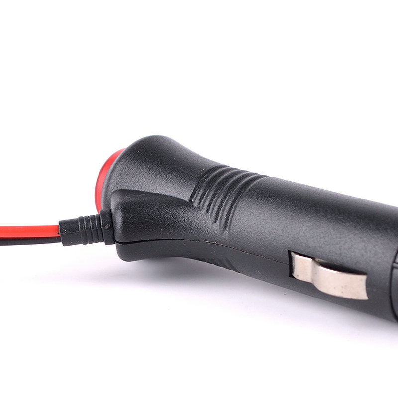 Auto Cigarette Lighter 12V 24V Male Lighter Socket Plug Connector On Off Switch 1.5m Extension Car Switch & 10A Fuse