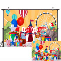 Circus Theme Birthday Party Backdrop Newborn Children Portrait Photography Background Circus Carnival Baby Shower Photocall Prop