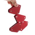 4pcs Mini Triangle Magnetic Welding Holder 9LB Fixed Angle Positioner Without Switch