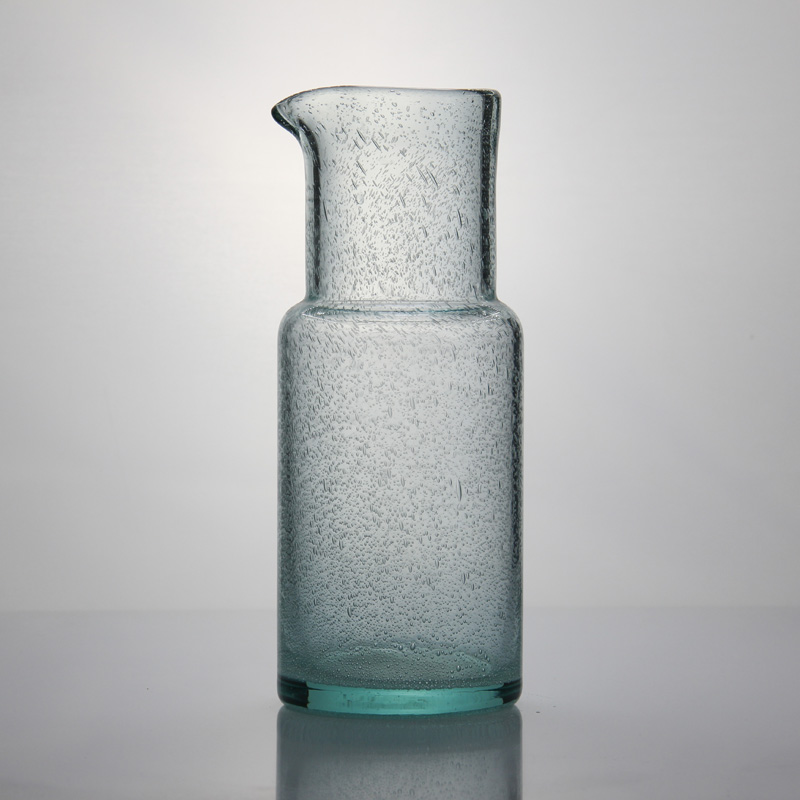 Green Bubble Colored Carafe