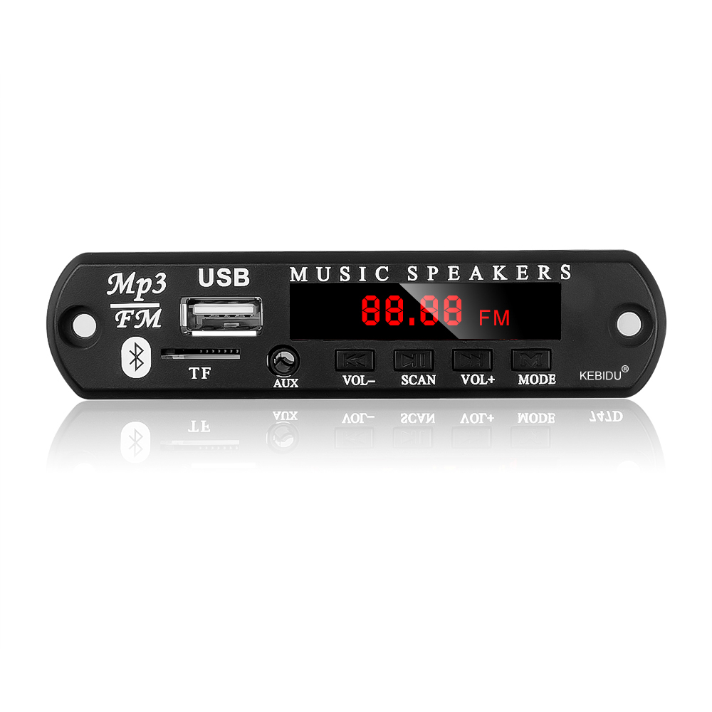 Car Audio USB TF FM Radio Module Wireless Bluetooth 5.0 5V 12V MP3 WMA Decoder Board MP3 Player with Remote Control For Car