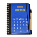 Kraft Notebook Calculator with Pen Attached