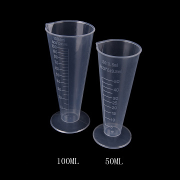 1PC Plastic Transparent Measuring Cup Labs Graduated Beakers Kitchen Tools Accessories 50ml/100ml