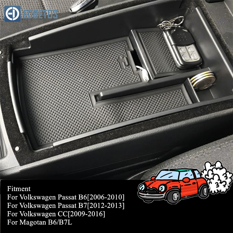 For VW Volkswagen Passat B6 B7 CC 2006 - 2016 Car Styling Storage Organizing Box Organizer Case Interior Accessories