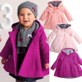 Pudcoco Newborn Baby Girl Clothes Warm Fall Trench Coat Hooded Cute Princess Jacket Long Sleeve Children Clothes Tops For Baby