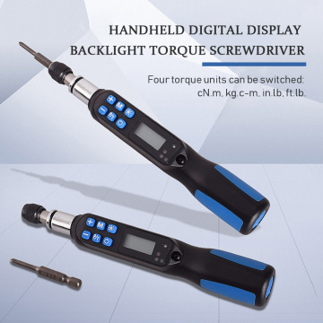 KKMOON Professional Portable Digital 1-10NM Cordless Torque ScrewDriver Handheld Backlight Torque Screw driver Set