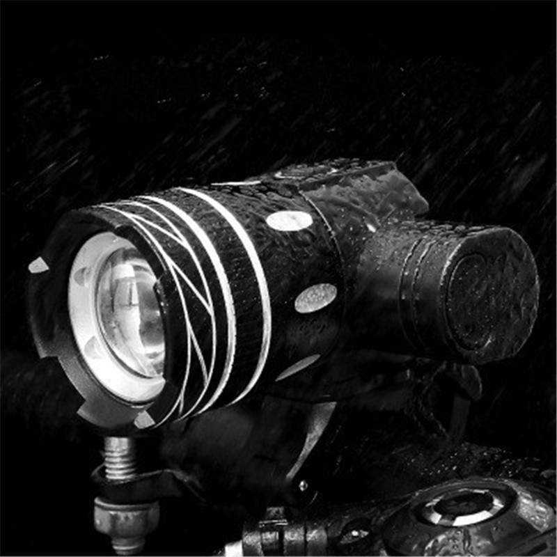 T6 Front Light Bicycle Light USB Rechargeable Front Light Warning Light Glare Flashlight Night Riding Mountain Bike Tail Light