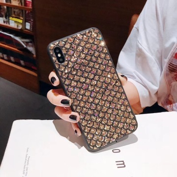 Luxury Bling Flash Chip Case For Huawei P30 P20 Mate 20 lite Pro Glitter For Honor 8X 7A 10 V20 Nova 3i 4 P smart Plus Y9 Y7 Y6