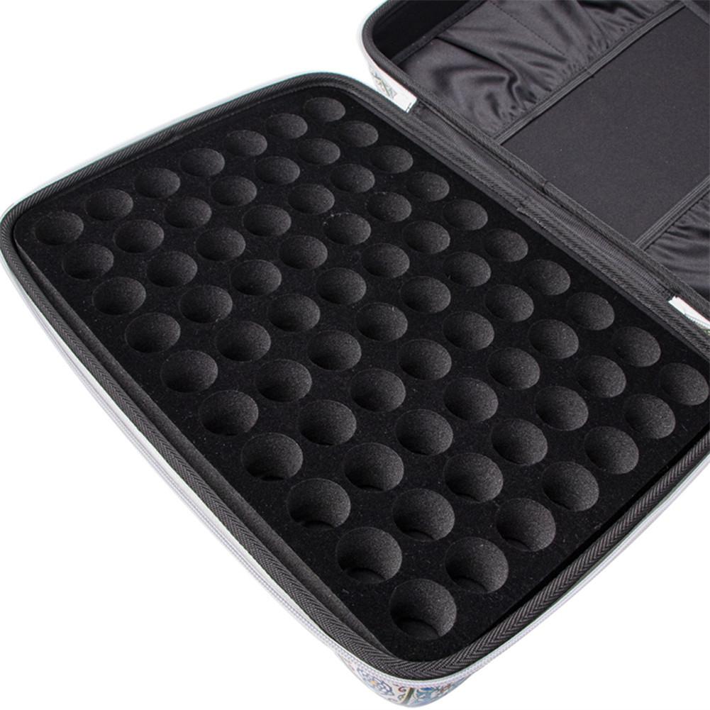 70 Slots Essential Oil Bag Nail Storage Case Portable Makeup Perfume Storage Box Essential Oil Bottle Organizer 15ML 40a