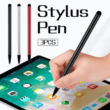 9pcs/lot Capacitive Touch Screen Stylus Pen For IPhone IPad IPod Touch Suit For Other Smart Phone Tablet Metal Stylus Pencil