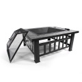 Portable Courtyard Metal Fire Bowl Pit with Accessories Black For Garden Backyard[US-Stock]