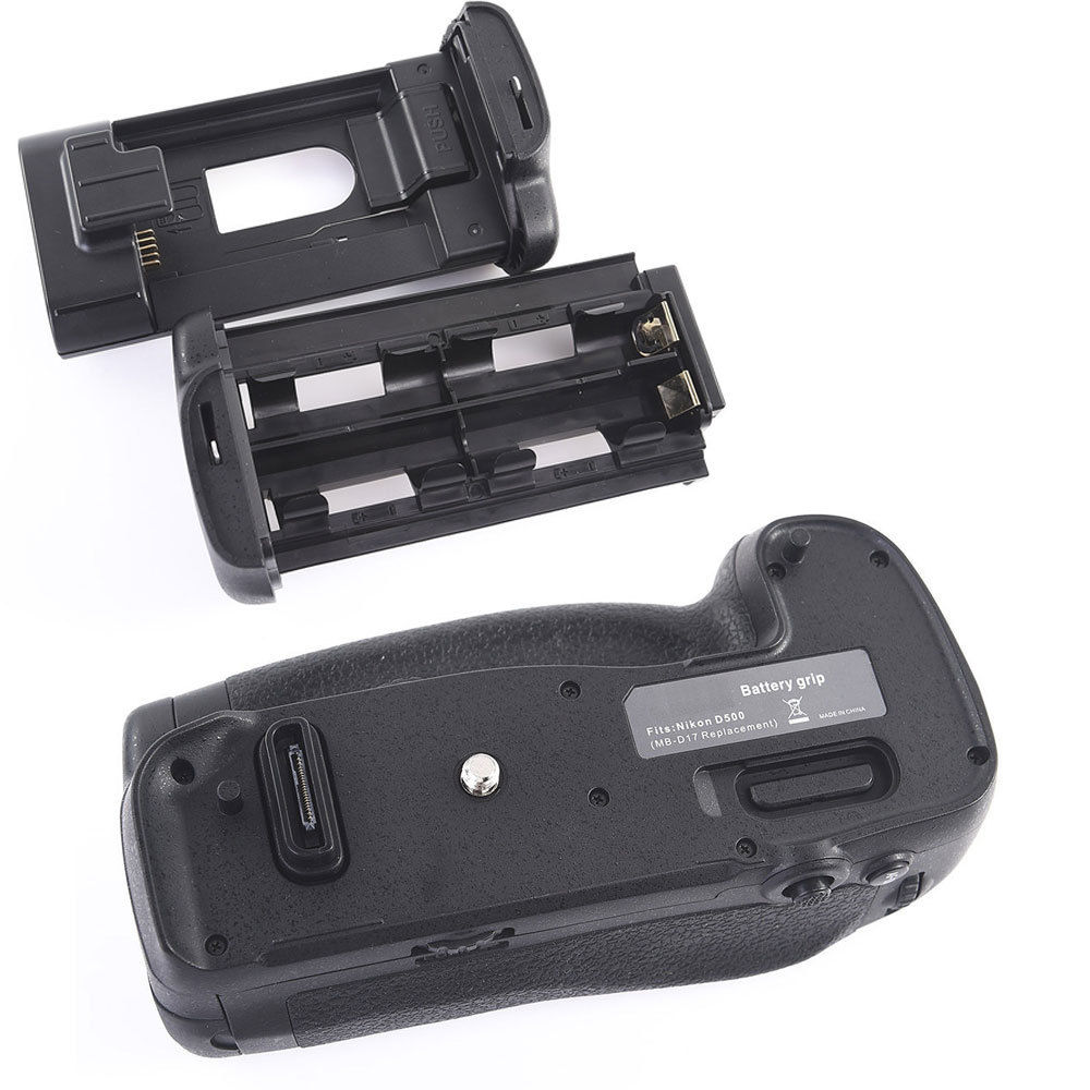 Jintu Vertical Battery Grip holder For Nikon D500 DSLR Camera as MB-D17 Hold one ENEL15 battery or 8pcs AA batteries