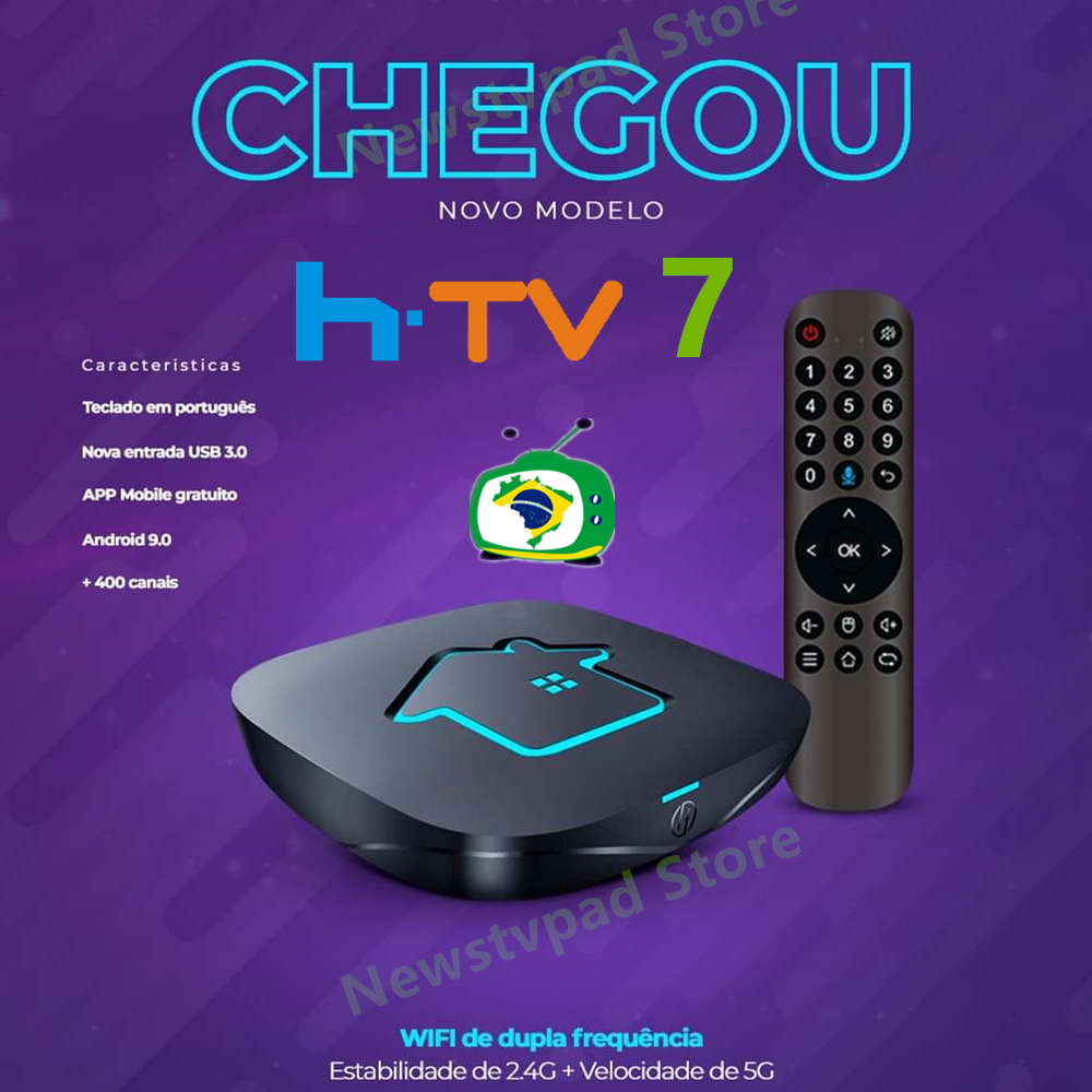 2021 htv box 7 brasil original htv7 brasil H7 tv box HTV6 htv box 7 brasil Tigre2 BOX H.TV 7 Brazilian Portuguese box