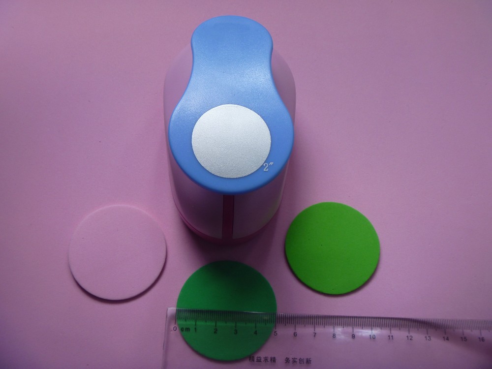 Free Shipping 2"(5cm) Circle EVA foam punches paper puncher for greeting card handmade DIY scrapbooking craft punch machine