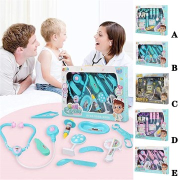 Children Pretend Play Doctor Toy Set Portable Backpack Medical Kit Medical Kit Role Play Party Accessorie Classic Toys for Child