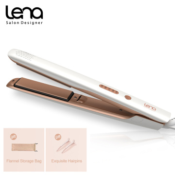 LENA 2 in 1 Hair Straightener Hair Curling Iron Negative Ion Curler Styling Tool Four-Gear Temperature Adjustment 220V