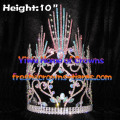 10inch Colorful Rainbow Pageant Crowns with adjustable band
