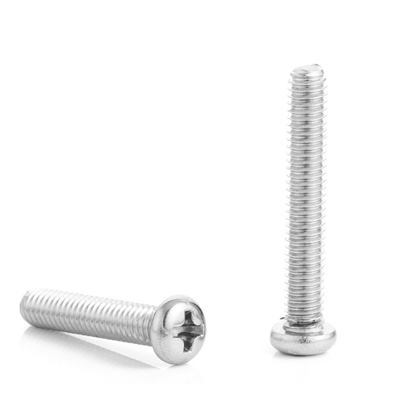 10pcs/lot M3 M4 M5 M6 35/40/45/50/55/60 mm A2-70 304 Stainless Steel Cross Phillips Pan Head Screw Round Bolt